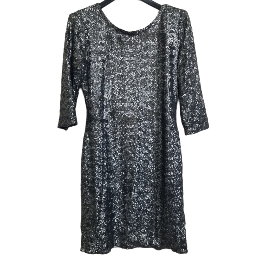 I Alberto Makali Gray Silver Sequin Bodycon Dress